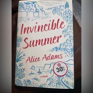 Invincible Summer by Alice Adams - White, Blue & Red Cover